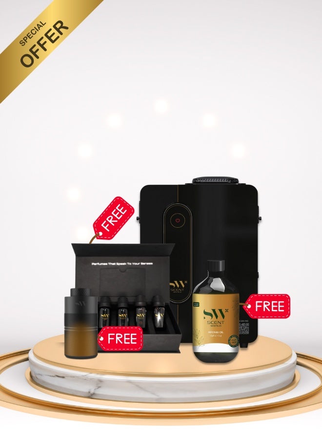 Scent World ScentWorld S200 Bundle with SW Car Diffuser + FREE Fragrance Box + FREE 500ML Oil - Image 1
